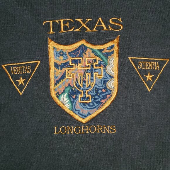 MENS TEXAS LONGHORNS SWEATER CRABLE SPORTSWEAR LARGE - Picture 2 of 4